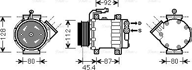 Ava Quality Cooling FT K366 - Compressore, Climatizzatore autozon.pro