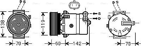 Ava Quality Cooling FTAK383 - Compressore, Climatizzatore autozon.pro