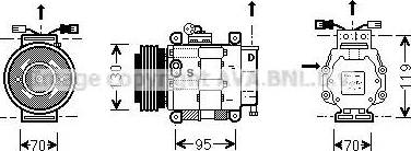 Ava Quality Cooling FT K049 - Compressore, Climatizzatore autozon.pro