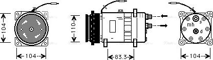 Ava Quality Cooling FT K064 - Compressore, Climatizzatore autozon.pro