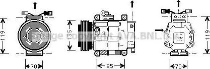 Ava Quality Cooling FT K062 - Compressore, Climatizzatore autozon.pro