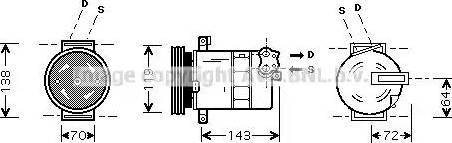 Ava Quality Cooling FT K086 - Compressore, Climatizzatore autozon.pro