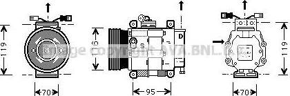 Ava Quality Cooling FT K081 - Compressore, Climatizzatore autozon.pro