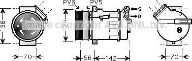 Ava Quality Cooling FTK363 - Compressore, Climatizzatore autozon.pro