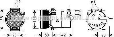 Ava Quality Cooling FT K383 - Compressore, Climatizzatore autozon.pro