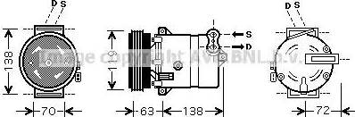 Ava Quality Cooling FT K334 - Compressore, Climatizzatore autozon.pro