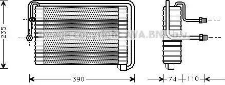 Ava Quality Cooling FT V021 - Evaporatore, Climatizzatore autozon.pro