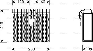 Ava Quality Cooling FT V071 - Evaporatore, Climatizzatore autozon.pro