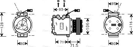 Ava Quality Cooling HDAK009 - Compressore, Climatizzatore autozon.pro