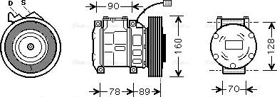 Ava Quality Cooling HDAK196 - Compressore, Climatizzatore autozon.pro