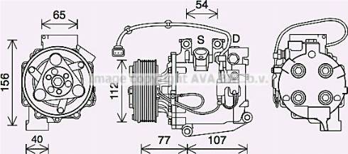 Ava Quality Cooling HDK311 - Compressore, Climatizzatore autozon.pro