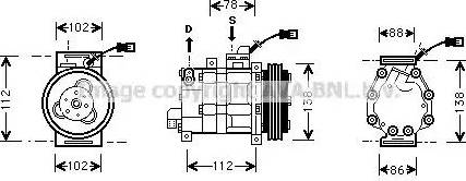 Ava Quality Cooling HD K008 - Compressore, Climatizzatore autozon.pro