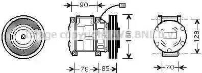 Ava Quality Cooling HD K019 - Compressore, Climatizzatore autozon.pro