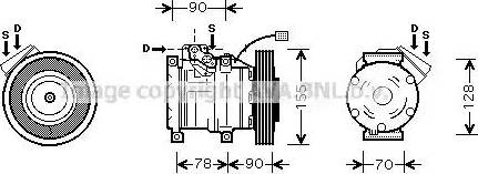 Ava Quality Cooling HD K167 - Compressore, Climatizzatore autozon.pro