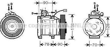 Ava Quality Cooling HD K181 - Compressore, Climatizzatore autozon.pro