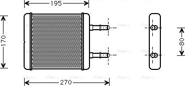 Ava Quality Cooling HY 6061 - Scambiatore calore, Riscaldamento abitacolo autozon.pro