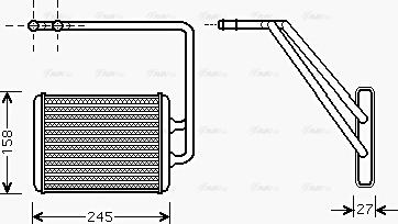 Ava Quality Cooling HY 6141 - Scambiatore calore, Riscaldamento abitacolo autozon.pro