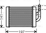 Ava Quality Cooling HY6158 - Scambiatore calore, Riscaldamento abitacolo autozon.pro