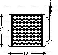 Ava Quality Cooling HY 6136 - Scambiatore calore, Riscaldamento abitacolo autozon.pro