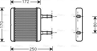 Ava Quality Cooling HY 6137 - Scambiatore calore, Riscaldamento abitacolo autozon.pro