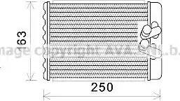 Ava Quality Cooling HY6232 - Scambiatore calore, Riscaldamento abitacolo autozon.pro