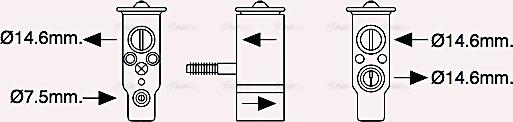 Ava Quality Cooling HY1458 - Valvola ad espansione, Climatizzatore autozon.pro