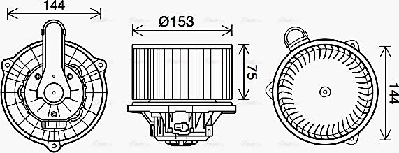 Ava Quality Cooling HY8450 - Ventilatore abitacolo autozon.pro