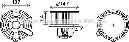 Ava Quality Cooling HY8424 - Elettromotore, Ventilatore abitacolo autozon.pro