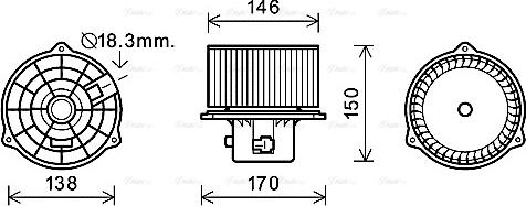 Ava Quality Cooling HY8555 - Ventilatore abitacolo autozon.pro