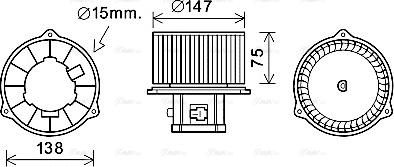 Ava Quality Cooling HY8353 - Ventilatore abitacolo autozon.pro