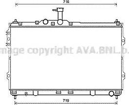 Ava Quality Cooling HY2418 - Radiatore, Raffreddamento motore autozon.pro