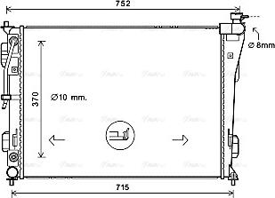 Ava Quality Cooling HY2423 - Radiatore, Raffreddamento motore autozon.pro