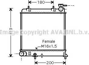 Ava Quality Cooling HY 2129 - Radiatore, Raffreddamento motore autozon.pro