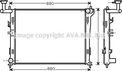 Ava Quality Cooling HY 2179 - Radiatore, Raffreddamento motore autozon.pro