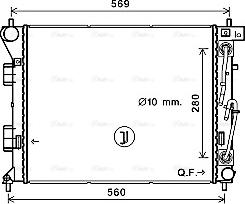 Ava Quality Cooling HY2351 - Radiatore, Raffreddamento motore autozon.pro