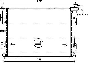 Ava Quality Cooling HY2379 - Radiatore, Raffreddamento motore autozon.pro