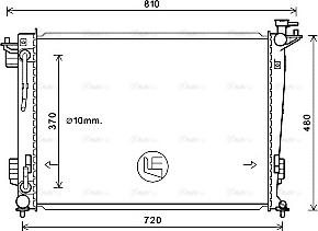 Ava Quality Cooling HY2372 - Radiatore, Raffreddamento motore autozon.pro