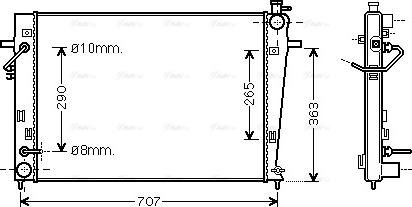 Ava Quality Cooling HY 2247 - Radiatore, Raffreddamento motore autozon.pro