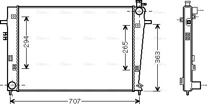 Ava Quality Cooling HY 2204 - Radiatore, Raffreddamento motore autozon.pro