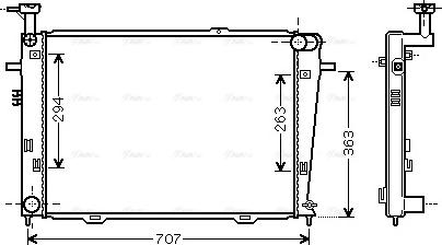 Ava Quality Cooling HY 2210 - Radiatore, Raffreddamento motore autozon.pro