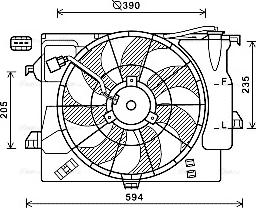 Ava Quality Cooling HY7546 - Ventola, Raffreddamento motore autozon.pro