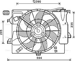 Ava Quality Cooling HY7541 - Ventola, Raffreddamento motore autozon.pro