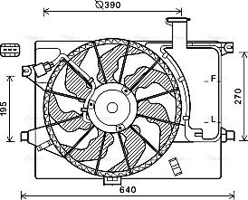 Ava Quality Cooling HY7567 - Ventola, Raffreddamento motore autozon.pro