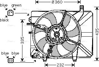 Ava Quality Cooling HY 7511 - Ventola, Raffreddamento motore autozon.pro