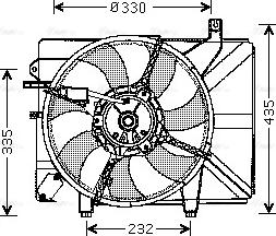 Ava Quality Cooling HY 7526 - Ventola, Raffreddamento motore autozon.pro