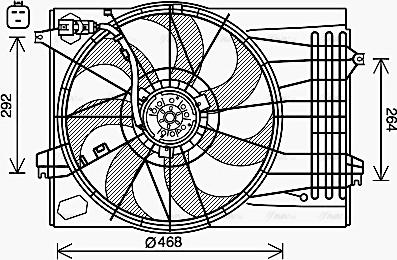 Ava Quality Cooling HY7573 - Ventola, Raffreddamento motore autozon.pro