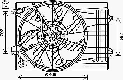 Ava Quality Cooling HY7572 - Ventola, Raffreddamento motore autozon.pro