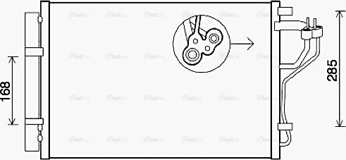 Ava Quality Cooling HYA5308D - Condensatore, Climatizzatore autozon.pro