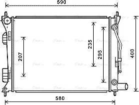 Ava Quality Cooling HYA2276 - Radiatore, Raffreddamento motore autozon.pro