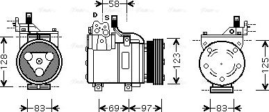 Ava Quality Cooling HY K093 - Compressore, Climatizzatore autozon.pro